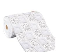 GIJMZY Papier Peint Isolant Thermique Sticker mural 3D stéréo imperméable 70 cm x 1 m, plafond, chambre, salon, papier peint décoratif autocollant(White,10pcs)