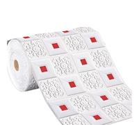 GIJMZY Papier Peint Isolant Thermique Sticker mural 3D stéréo imperméable 70 cm x 1 m, plafond, chambre, salon, papier peint décoratif autocollant(Red,10pcs)