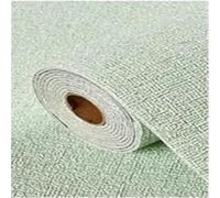 GIJMZY Papier Peint Isolant Thermique Stickers muraux en mousse 3D auto-adhésifs en PVC, couleur unie, épais, imperméables, effet lin, for la décoration intérieure(Linen Green,1000cmx50cm)