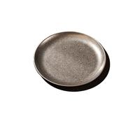 GIJMZY Plateau Inox Assiettes en acier inoxydable 304, style industriel, plateaux à café vintage, assiettes créatives for steak, pâtes, dessert(20CM)