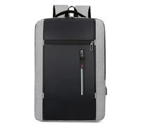 GIJMZY Sacs à Dos Sac à dos d'école imperméable Oxford for ordinateur portable, for homme, avec chargeur USB, idéal for les voyages d'affaires et l'école, grande capacité(Grey)