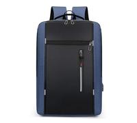 GIJMZY Sacs à Dos Sac à dos d'école imperméable Oxford for ordinateur portable, for homme, avec chargeur USB, idéal for les voyages d'affaires et l'école, grande capacité(Blue)