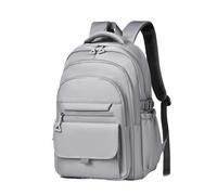 GIJMZY Sacs à Dos Sac à dos d'école, sac à dos imperméable multicouche Oxford, grande capacité, simple, for les déplacements en dehors de la ville(Grey)