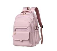 GIJMZY Sacs à Dos Sac à dos d'école, sac à dos imperméable multicouche Oxford, grande capacité, simple, for les déplacements en dehors de la ville(Pink)