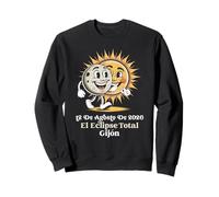 Gijon Espana Espagne Totalité de l'éclipse Solaire 12 août 2026 Sweatshirt