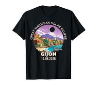 Gijón, Spain Great European Solar Eclipse 2026 T-Shirt