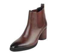 GiJQbFL Bottes Chelsea western décontractées et élégantes pour homme - Chaussures habillées rétro à talon idéales pour le travail les sorties et les bals