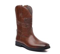 GiJQbFL Bottes western pour homme - Bottes rétro classiques brodées, antidérapantes, à enfiler d'extérieur chaussures de chevalier habillées mode