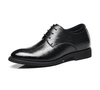 GiJQbFL Chaussures habillées Invisibles Rehaussantes pour Homme - 6 cm - Antidérapantes - Oxfords de Conduite pour Mariage et Bureau