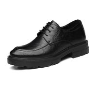 GiJQbFL Chaussures habillées Invisibles Rehaussantes pour Homme de 6 cm - Chaussures Oxford à Lacets antidérapantes et à Plateforme pour Mariages et Affaires