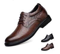 GiJQbFL Chaussures habillées Rehaussantes Invisibles pour Homme - Chaussures Oxford Formelles en Cuir de 6 cm pour Mariage et Bureau