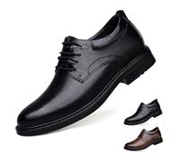 GiJQbFL Chaussures habillées Rehaussantes Invisibles pour Homme - Chaussures Oxford Formelles en Cuir de 6 cm pour Mariage et Bureau