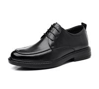 GiJQbFL Chaussures habillées Rehaussantes Invisibles pour Hommes - Chaussures Oxford Rehaussantes antidérapantes en Cuir à Lacets