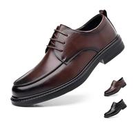GiJQbFL Chaussures habillées Rehaussantes pour Hommes - Chaussures habillées à Lacets Rehaussantes en Cuir, décontractées, Confortables, à Enfiler, pour Smoking, pour Affaires, Mariage, Bureau