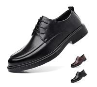 GiJQbFL Chaussures habillées Rehaussantes pour Hommes - Chaussures habillées à Lacets Rehaussantes en Cuir, décontractées, Confortables, à Enfiler, pour Smoking, pour Affaires, Mariage, Bureau