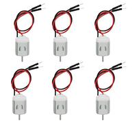 Gikfun Lot de 6 moteurs miniatures DC 1 V-6 V Type 130 pour projets de bricolage Arduino EK1450