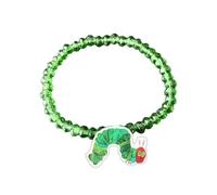 GIKILEE Bracelet coloré en perles acryliques pour professeur, chat, poisson, chenille, drôle de lecture, cadeau de rentrée scolaire, Small, Acrylique, Pas de gemme
