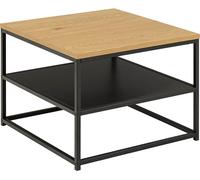 Gila table basse 55x55x42cm, 1 tablette, chêneReproduction.