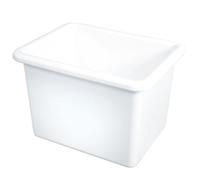 Gilac Bac rectangulaire renforcé emboîtable 55 L - Blanc