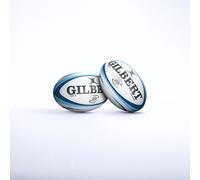 Gilbert Ballon de Rugby Atom [Chaque] • Bleu • Taille 5 • Conforme aux spécifications World Rugby