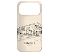 Gilbert Arizona Dessin Vintage Streetscape Coque pour iPhone 17 Pro Max