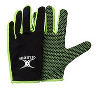 Gilbert Atomic - Gants de rugby, 89115302, Noir/vert, XXS