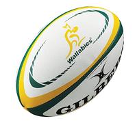 Gilbert Australie International Rugby Replica Balle, Blanc, 5