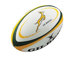 Gilbert Ballon de Rugby Afrique du Sud - Blanc - Midi