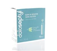 Gilbert Bain de bouche unidose sans alcool gencives sensibles 10 x 10 ml