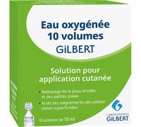 Gilbert Eau Oxygénée 10 Volumes Unidoses 10x10ml