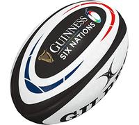 Gilbert Guinness - Ballon de Rugby 2020 - Réplique du Rugby de l'union des 6 Nations, Blanc, 5
