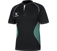 Gilbert Kids' Short Sleeve Performance T-Shirt Noir/Vert 9-10 (M) Unisex