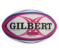 Gilbert Men's Touch - Ballon de Rugby, Pink/Blau