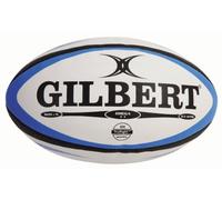 Gilbert Omega Ballon de rugby de match pour homme Bleu / Noir Taille 3