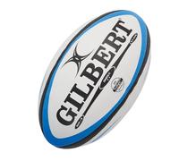 Gilbert Omega Ballon de rugby de match pour homme Bleu / Noir Taille 5