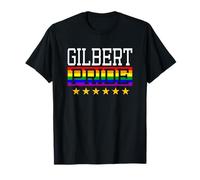 Gilbert Pride Drapeau Arc-en-Ciel Gay Lesbienne Queer LGBT T-Shirt