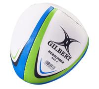 Gilbert Ballon de rugby Rebounder Match d'entraînement Blanc/Bleu/Vert