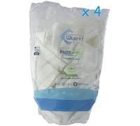 Gilbert Rectangles de Coton Bio Lot de 4 x180 cotons