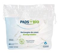 Gilbert Rectangles de Coton Biodégradables 60uts
