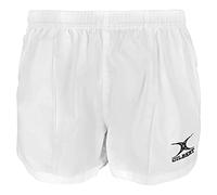 Gilbert - Short Rugby Kiwi Avec Poches Gilbert, Blanc - Blanc, XS