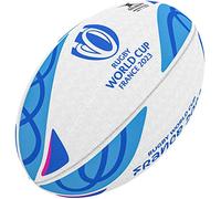 Gilbert Supporter RWC2023 Ballon Unisexe pour Adulte Blanc/Bleu Taille 5