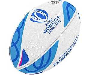 Gilbert Supporter RWC2023 Ballon Unisexe pour Adulte Blanc/Bleu Taille 5