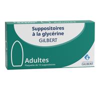 Gilbert Suppositoires À La Glycérine Adultes 10 Pièces