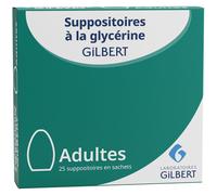 GILBERT Suppositoires à la glycérine Adultes Suppositoire(S) Pour 25 pc(s)