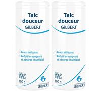 Gilbert Talc douceur Poudre 2x100 g