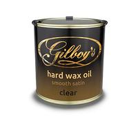 Gilboys Huile de cire dure - Finition intérieure du bois - 500 ml - Entièrement naturelle, séchage rapide, résistante à l'eau et à la chaleur - Parfaite pour sceller et finir les plans de travail de