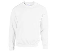 GILDAN 50/50 Adult Crewneck Sweat Maillot de survêtement, Blanc, XXXL Homme