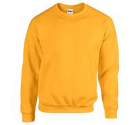 GILDAN 50/50 Adult Crewneck Sweat Maillot de survêtement, doré, L Homme