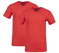 Gildan Softstyle Cotton T-Shirt, Style G64000, Multipack Chemise, Rouge (Lot de 2), Homme