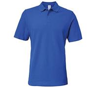 Gildan 64800 Softstyle Polo piqué double pour adulte, bleu marine, Taille M
